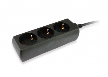 Preview: AVparts MIS001.1-3 Netzkabeladapter C14 / 3-Schukoleiste