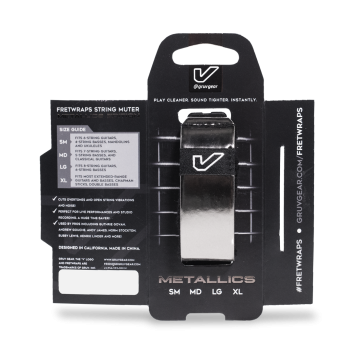 Preview: GruvGear FretWrap Large Metallics Titanium