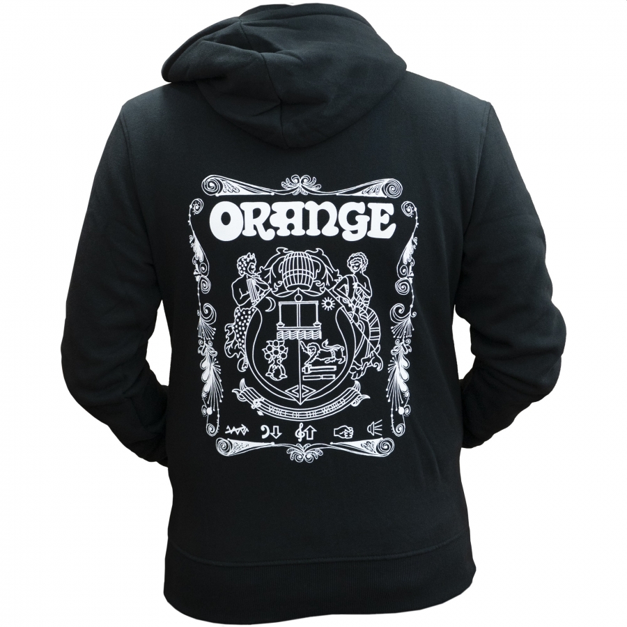 Orange Hoodie BLACK M