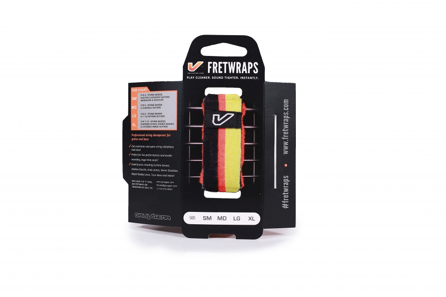 GruvGear FretWrap Medium World Flags BKRY