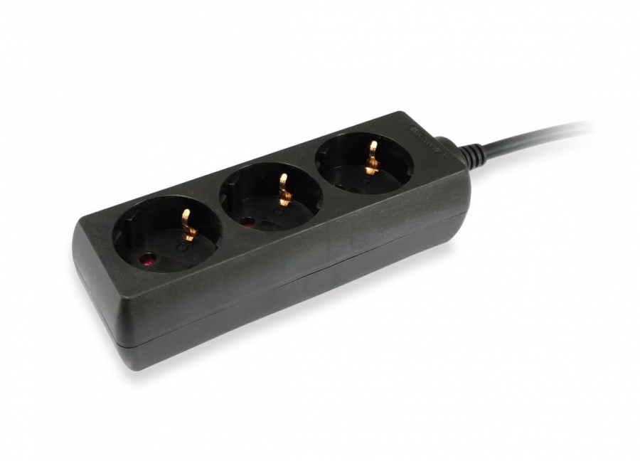 AVparts MIS001.1-3 Netzkabeladapter C14 / 3-Schukoleiste